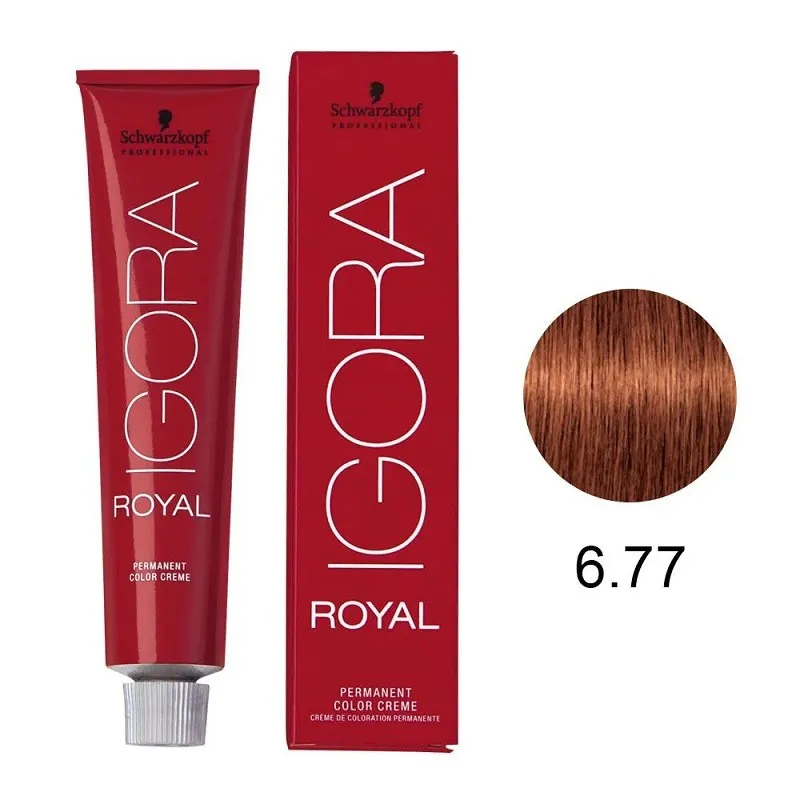 Coloração Schwarzkopf Igora Royal 60ml 6-77