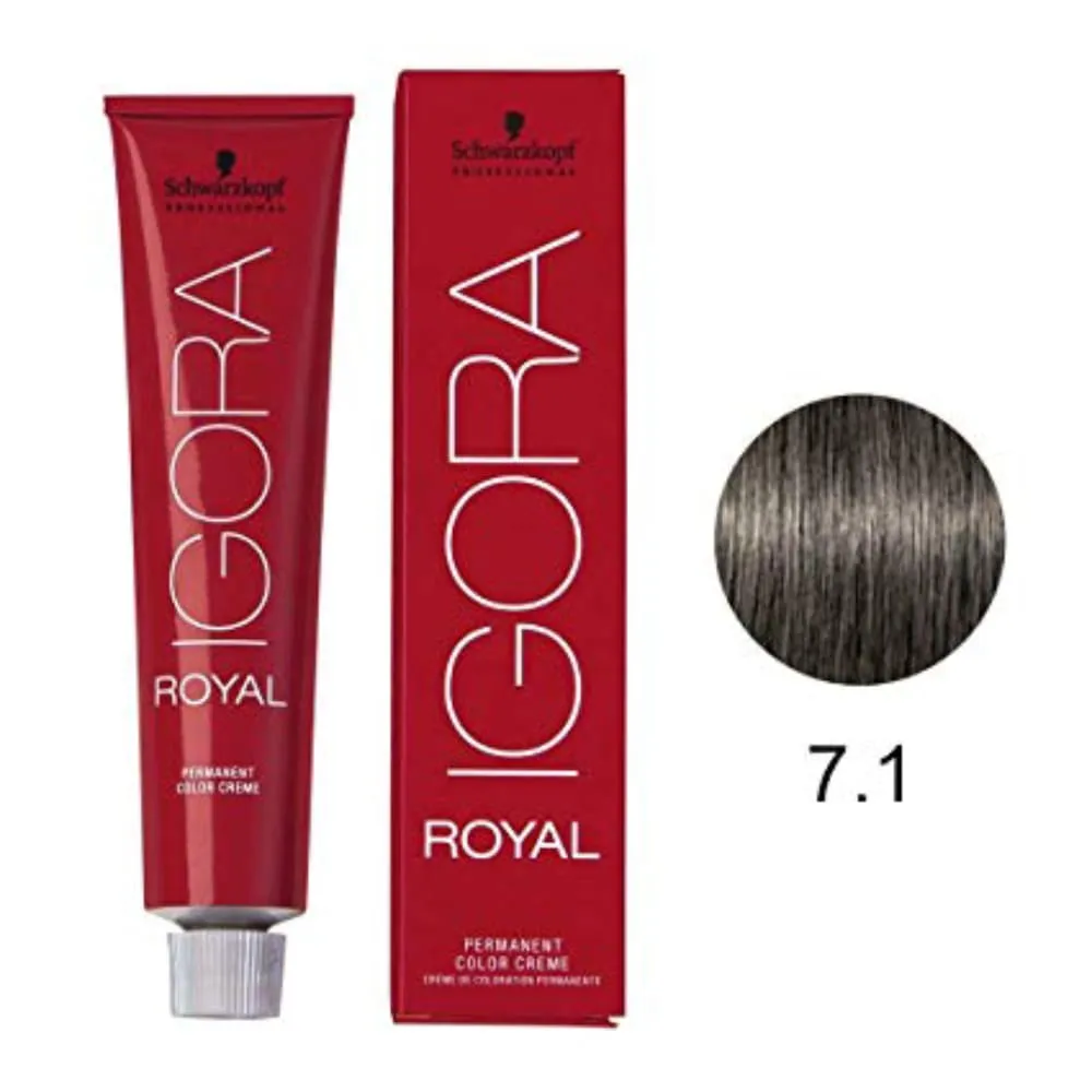 Tinte para Pelo Schwarzkopf Igora Royal 60ml 7-1