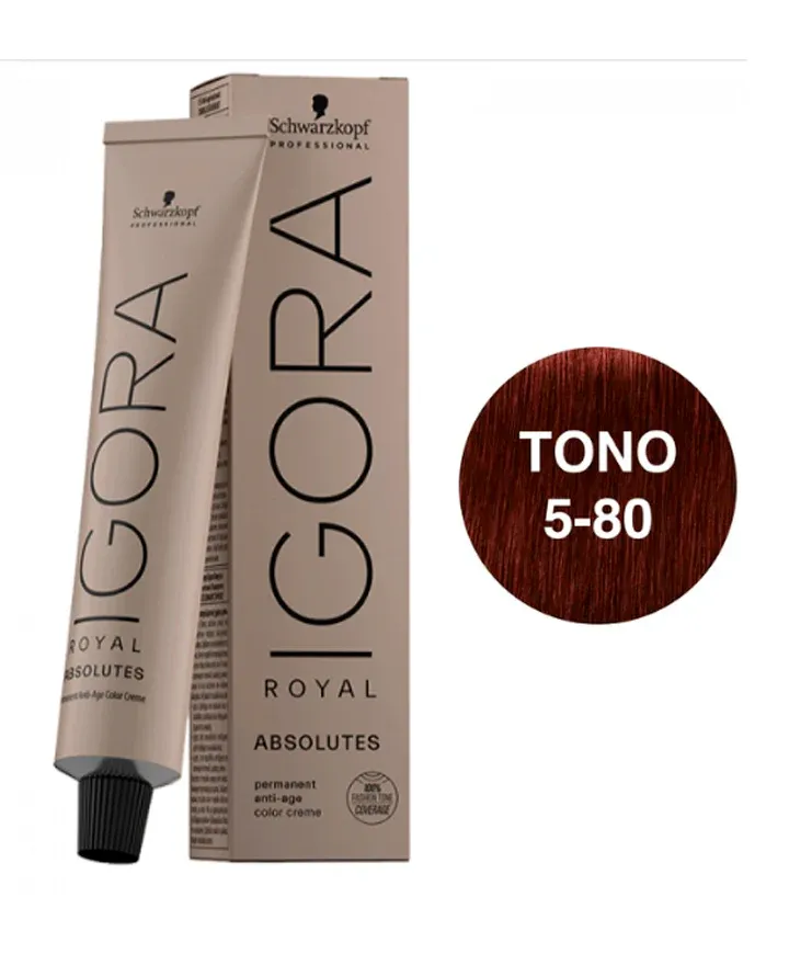 Coloração Schwarzkopf Igora Royal Absolutes 60ml 5-80