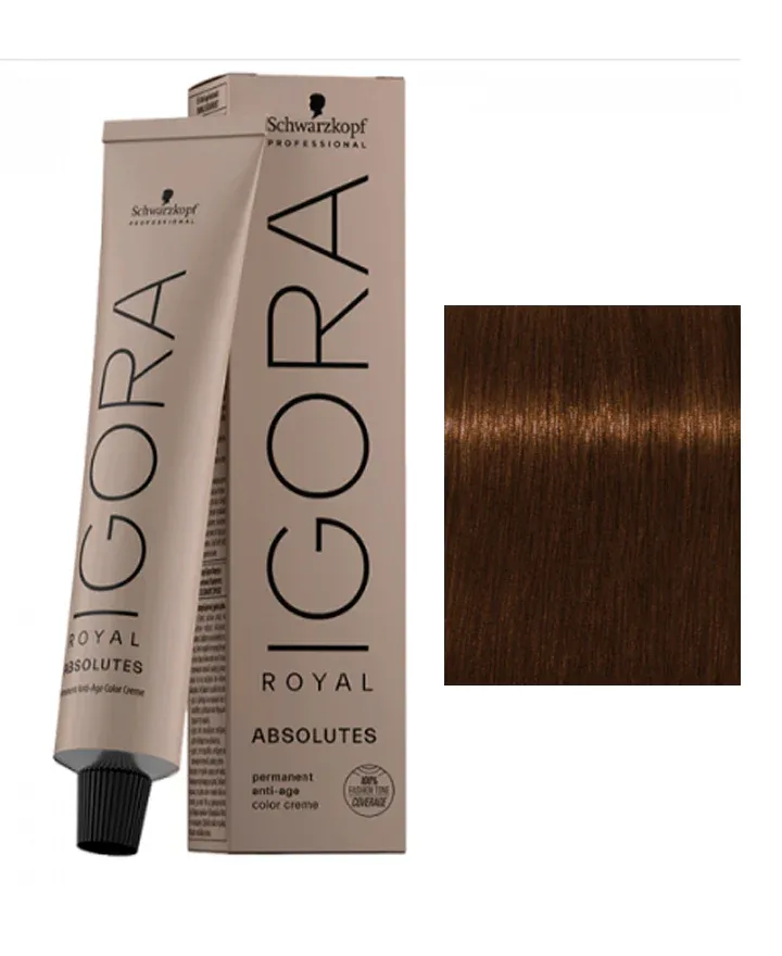 Coloração Schwarzkopf Igora Royal Absolutes 60ml 7-460
