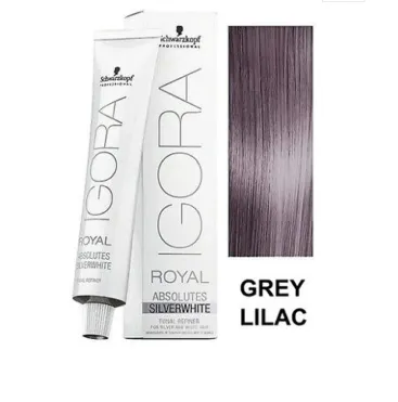 Coloração Schwarzkopf Igora Royal Highlifts Silverwhite 60ml Grey Lilac