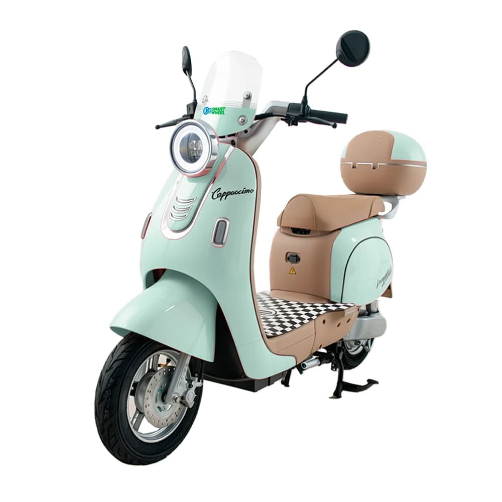 Scooter Elétrica Smart Wheel Cappuccino Verde 1000W 32km/h