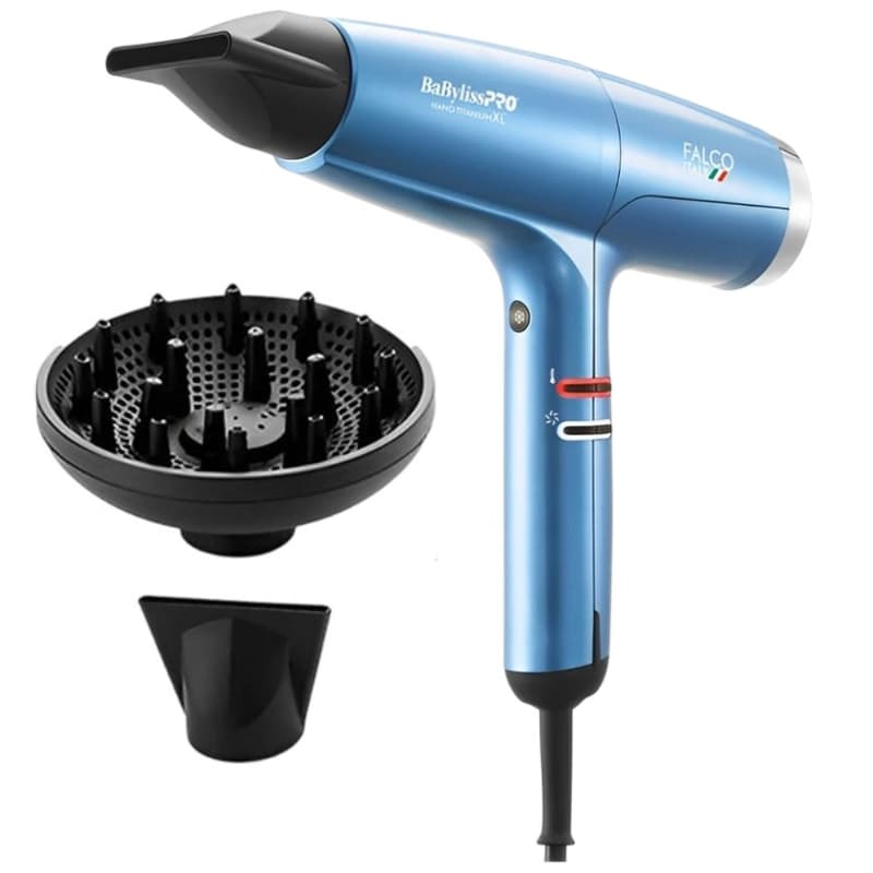 Secador de Cabelo BabylissPro Nano Titanium Xl Falco Italy BNT8550UZ 2000W 220V - Azul