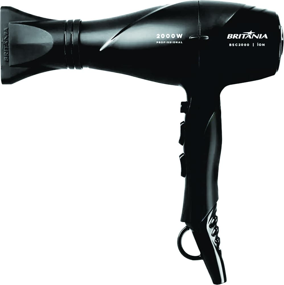Secador de Cabelo Britania Bsc2000 2000W 220V 60Hz Preto