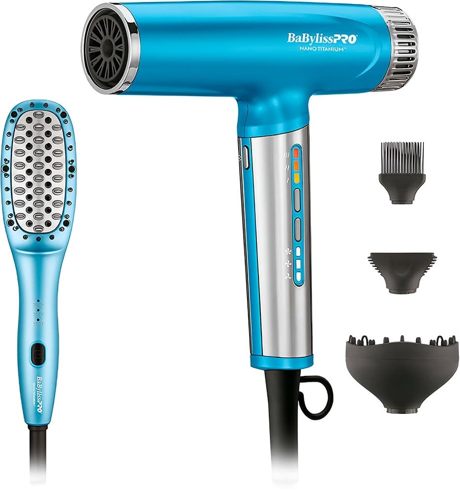 Secador de Cabelo + Escova Térmica BaBylissPRO Nano Titanium BNTPP92UX - Bivolt
