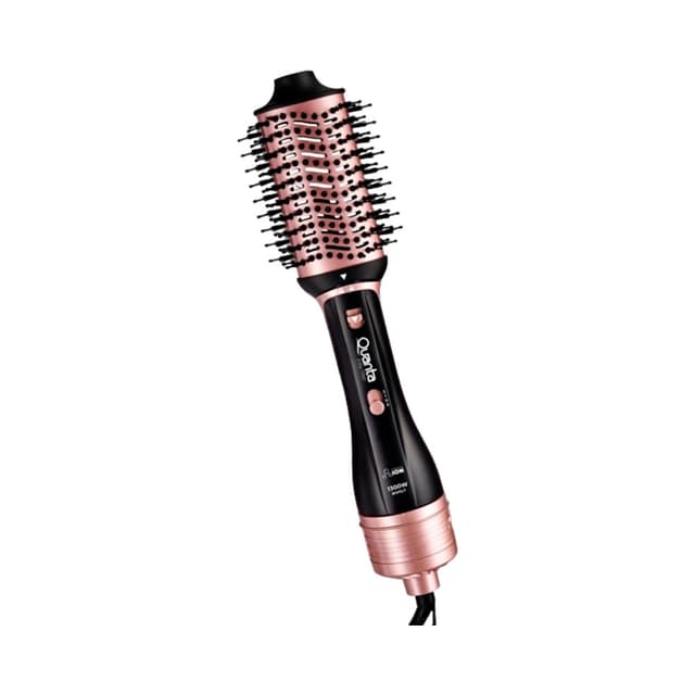 Secador de Cabelo Quanta Qtes6001 2T/1300W/SOPORT/BIVOLT Preto/Rosa