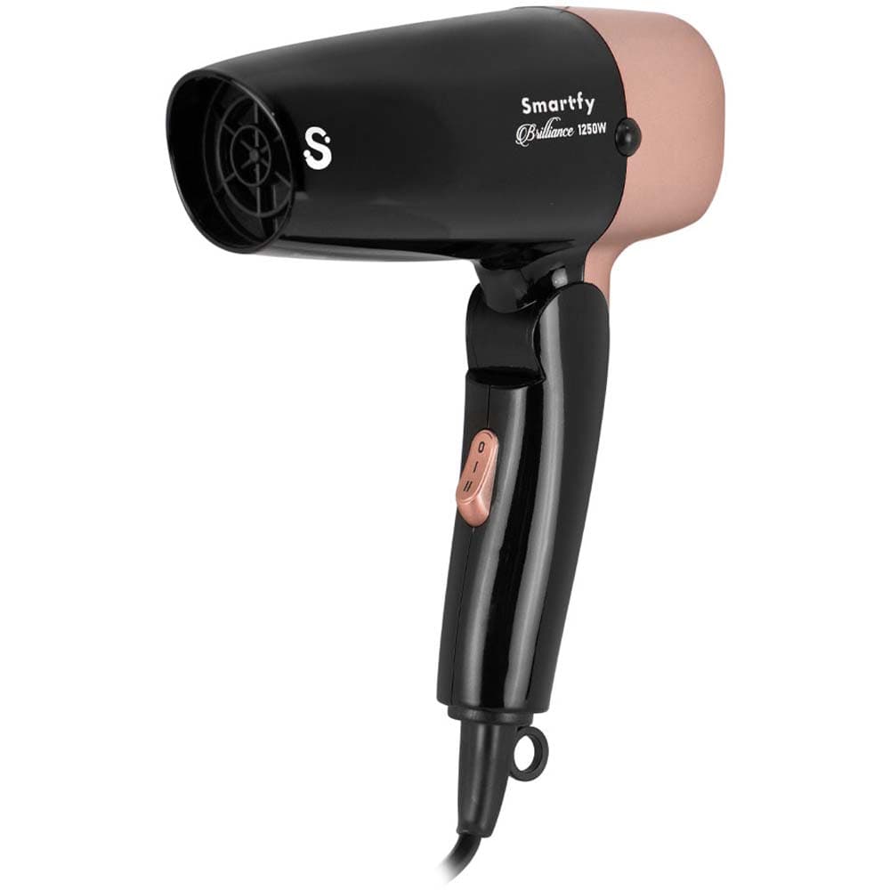Secador de Cabelo Smartfy Brilliance Sm11 1250W 2V Preto/Rosa Dourado