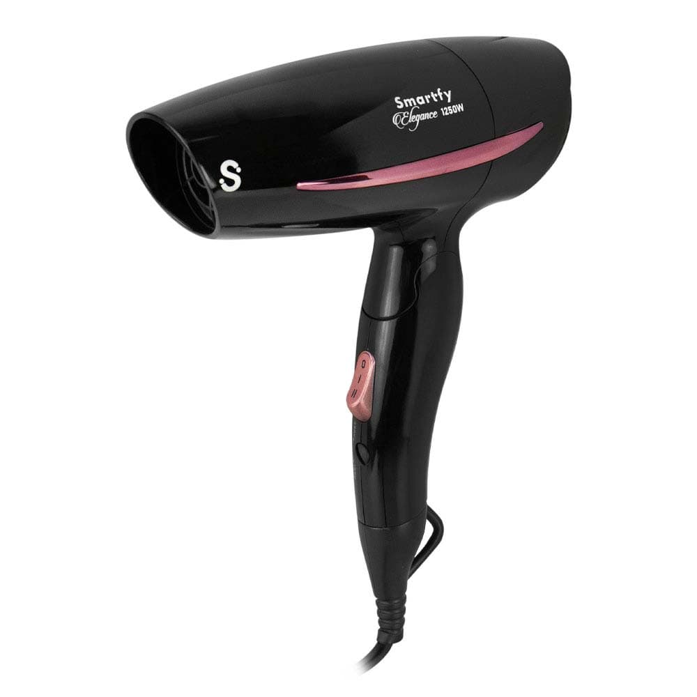 Secador de Cabelo Smartfy Elegance Sm12 1250W 2V Preto/Rosa