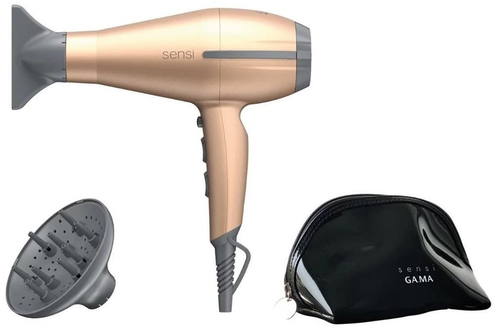 Secador Gama Tempo 5D Sensi Dourado 220V + Bolsa Luxury