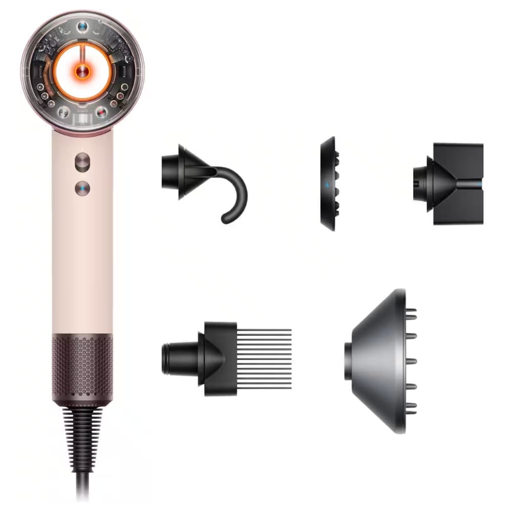 Secador Multiestilizador Dyson Supersonic Nural HD16 1600W 110V - Rosa Cerâmica/Dourado Rosa