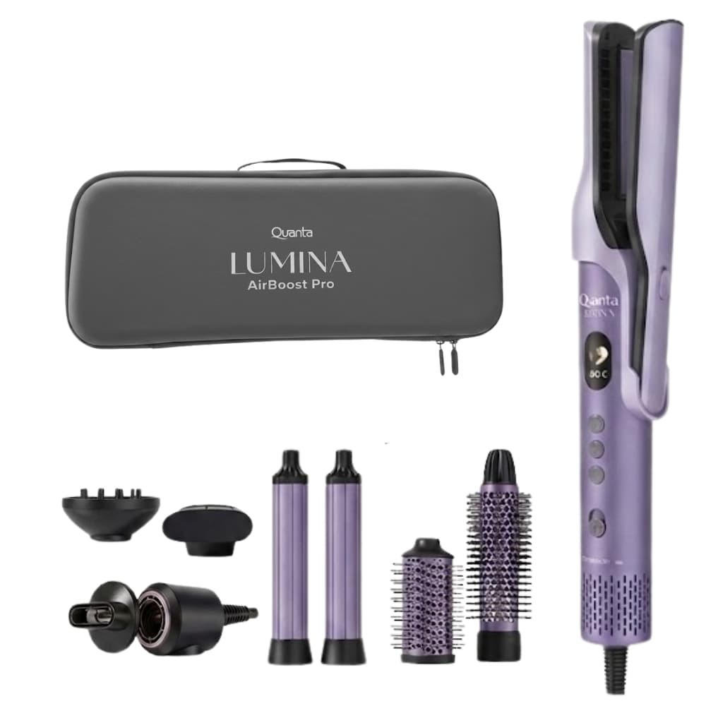 Secador Multiestilizador Quanta Lumina Qtka81 8 Em 1 1200W 110V Roxo