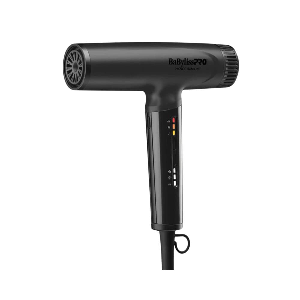 Secador de Cabelo Babyliss Pro Nano Titanium Digital Compacto e Leve Bivolt Preto