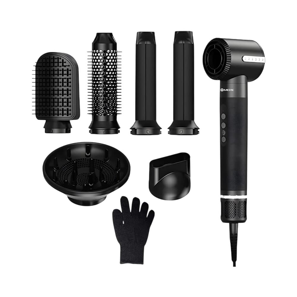 Secador de Cabelo Mox Pro Hair Style Complete 7 Em 1 Mo-Ph71 Preto 220V