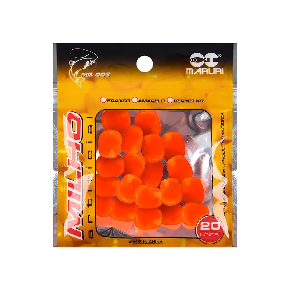 Isca Artificial Maruri Maíz Rojo Mr-003 20 Unidades