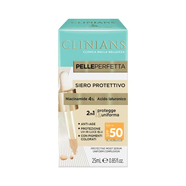Sérum Facial Protetor Antissinais Clinians Spf50 2 Em 1 - 25ml