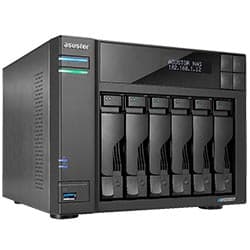 Servidor Nas Storage Asustor AS6706T V2 Lockerstor6 Intel Celeron de 2.0GHz / 8GB de RAM / 6 Baias / HDMI / USB 3.2 / LAN