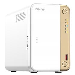 Servidor Nas Storage QNAP TS-262 Intel Celeron N4505 de 2.9GHz / 4GB de RAM / 2 Baias / USB / LAN - Branco