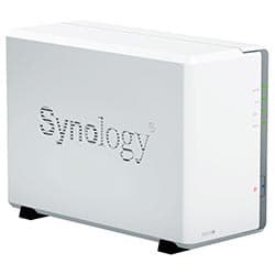 Servidor Nas Synology DiskStation DS223J Realtek RTD1619B 1.7GHz / 1GB RAM / 2 Baias / USB / Lan - Branco