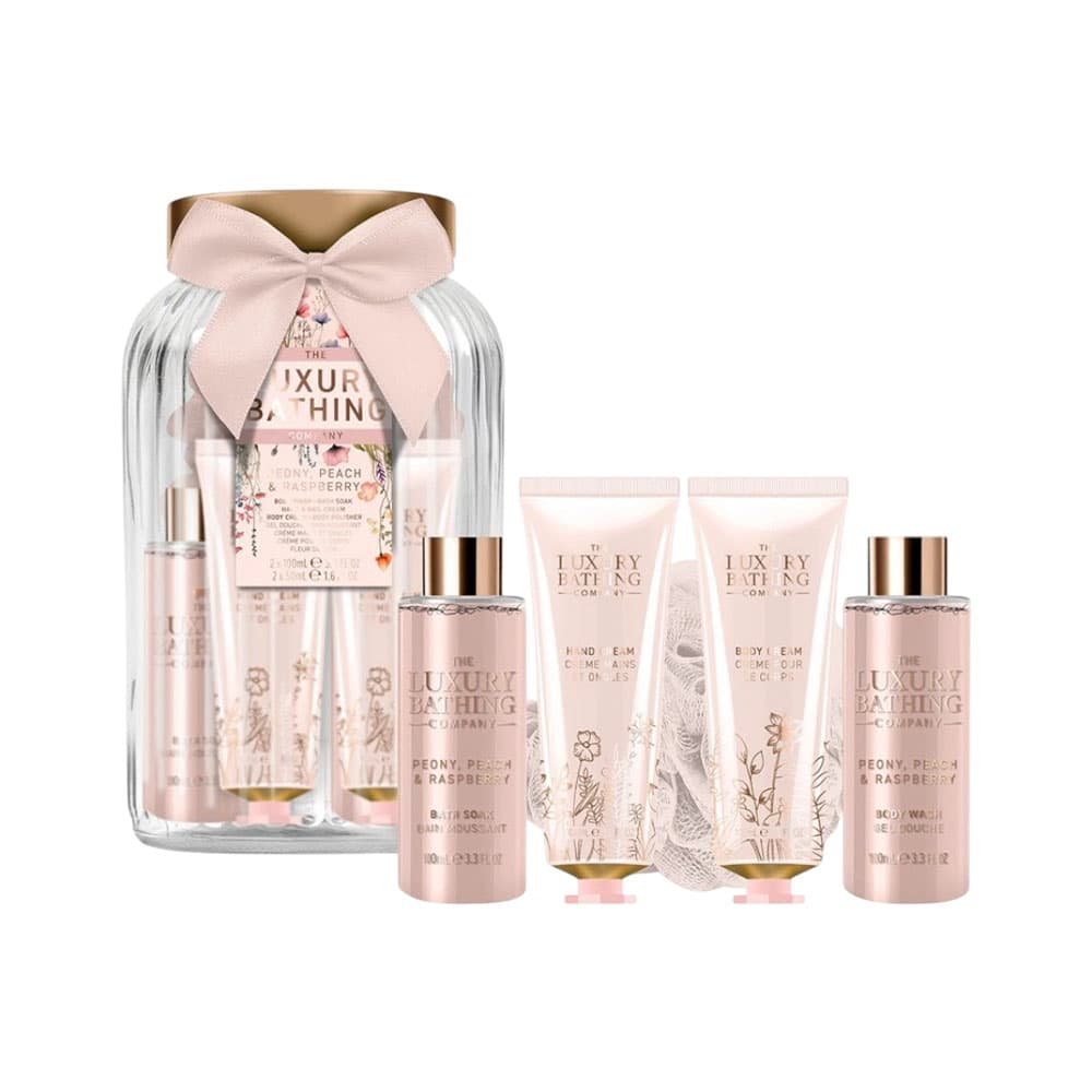 Conjunto de Banho The Luxury Bathing Peônia, Pêssego e Framboesa 5 Peças
