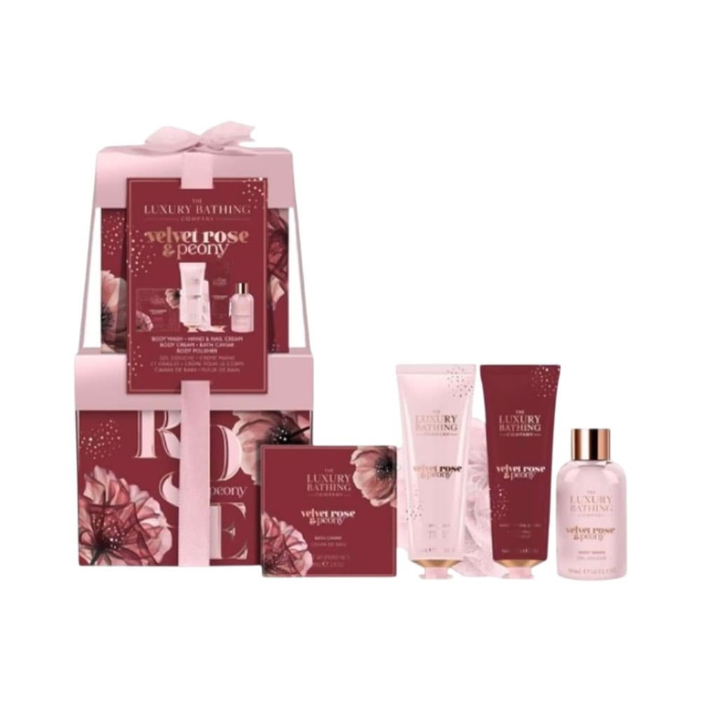 Conjunto de Banho The Luxury Bathing Velvet Rose & Peony 5 Peças