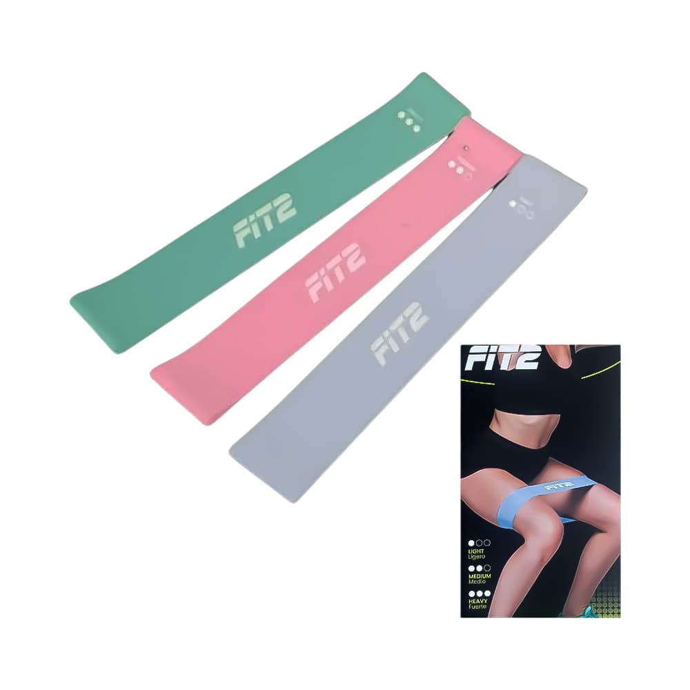 Conjunto de Bandas Elásticas Fit2 Eb-02 3 Unidades