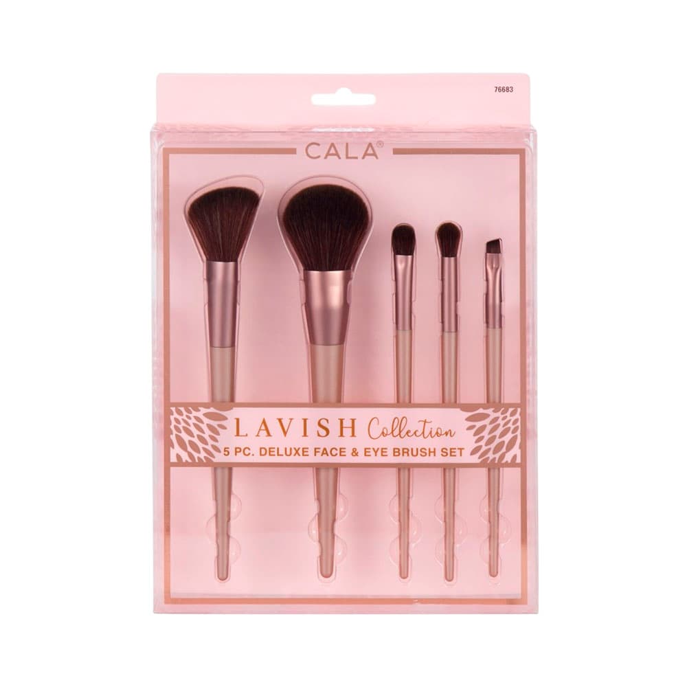 Conjunto de Pincéis Cala Lavish Deluxe Face 5 Peças