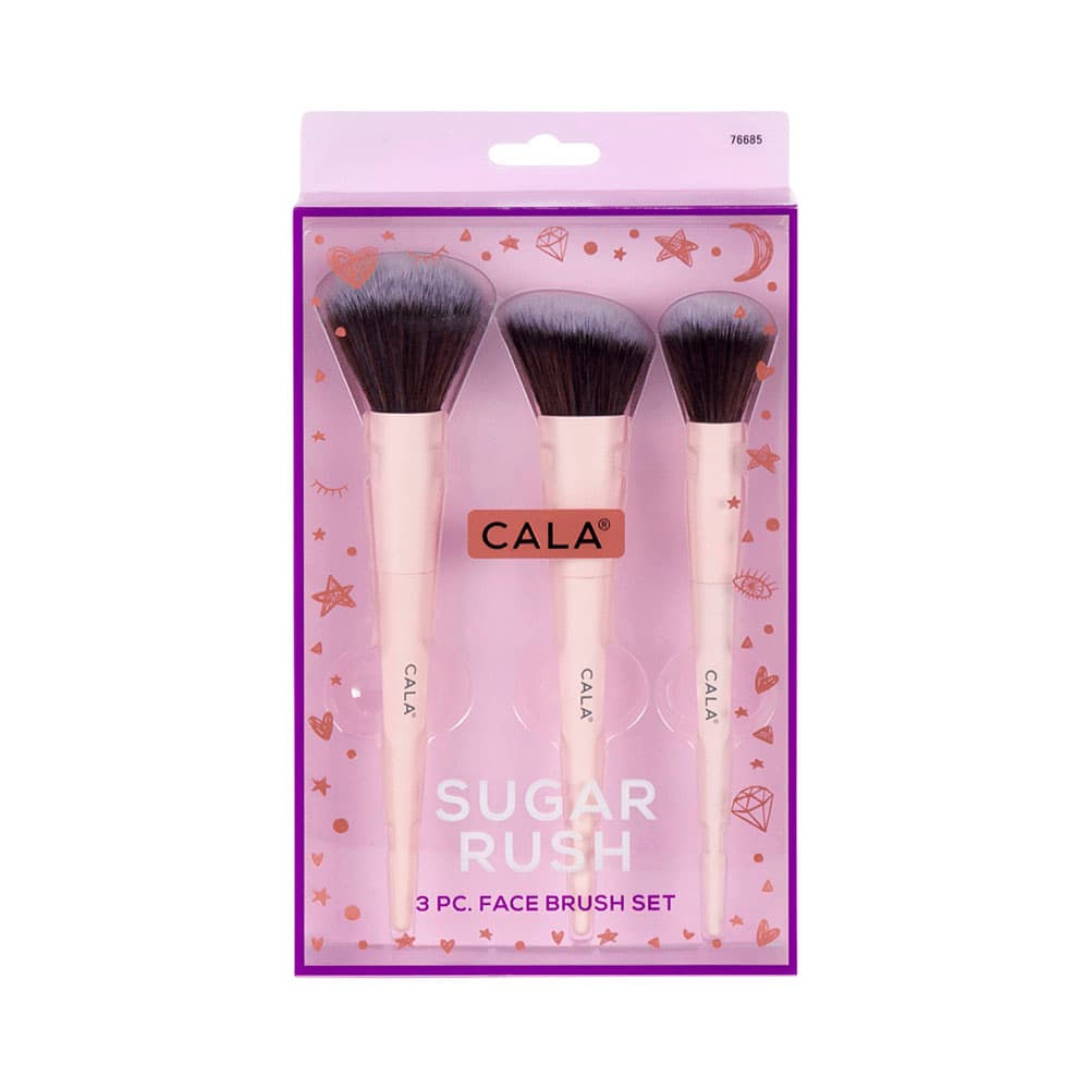 Kit de Pincéis Cala Sugar Rush 3 Peças