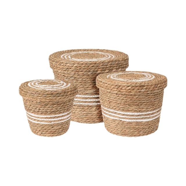 Conjunto de Cestas com Tampa Kpm 3 Peças