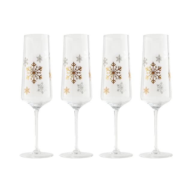Conjunto de Copos para Champanhe Santini 230ml 4 Peças