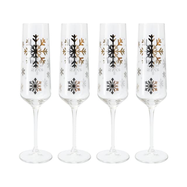 Conjunto de Copos para Champanhe Santini 230ml 4 Peças