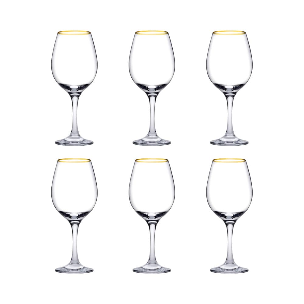 Conjunto de Copos para Vinho Pasabahce Amber 440265 365ml 6 Peças