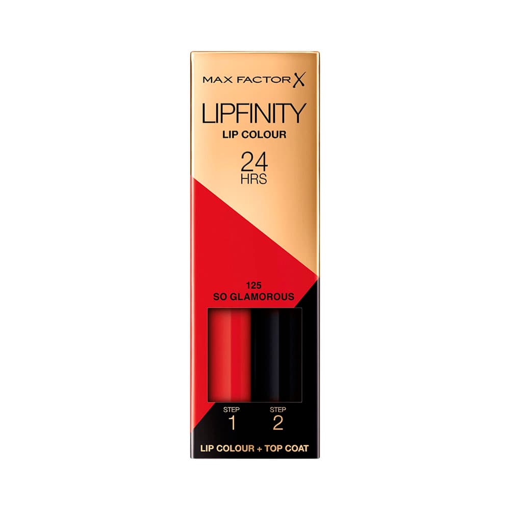 Conjunto de Cosméticos Max Factor Lipfinity 24HS 125 So Glamorous 2 Peças
