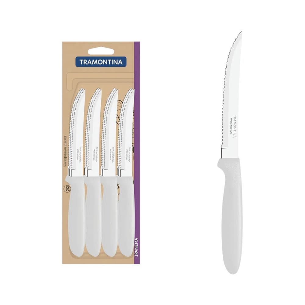 Conjunto de Facas Tramontina Ipanema 12 Peças Branco