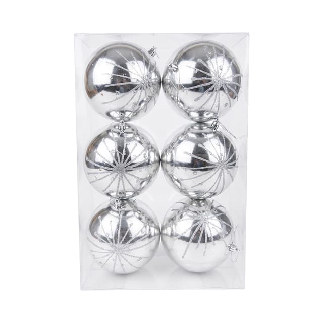 SET DE ESFERAS NAVIDEÑAS MARANELO CHRISTMAS NB2419-5219 15CM 6 PIEZAS
