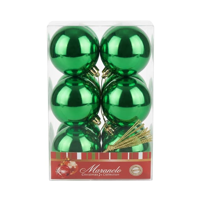 Conjunto de Esferas Decorativas Maranelo Christmas Nb2430-289 5CM 12 Peças
