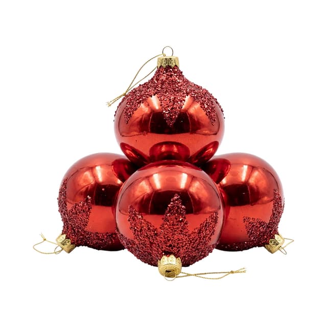 Conjunto de Bolas Decorativas Santini 8CM 6 Peças 130-5002157