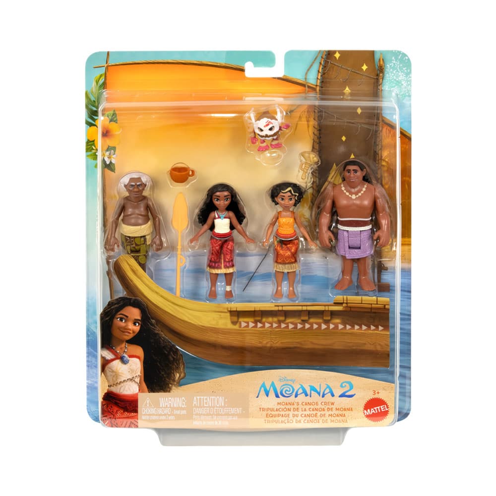 Conjunto de Jogo Disney Tripulação da Canoa de Moana Mattel Jbt53