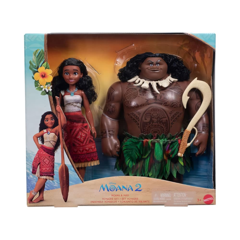 Conjunto de Jogo Moana 2 Disney Moana e Maui Mattel Jdd42