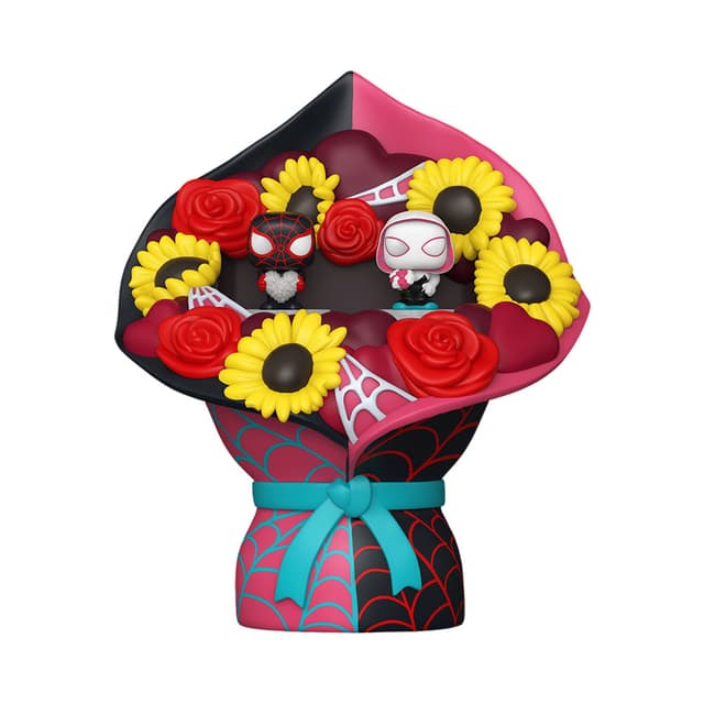 Conjunto de Bonecos Bitty Pop Bouquet Miles Morales e Ghost Spider 3 Peças