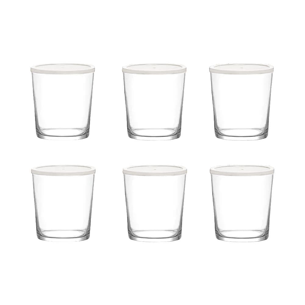 Conjunto de Potes Bodega Bdg386 345ml Branco 6 Peças