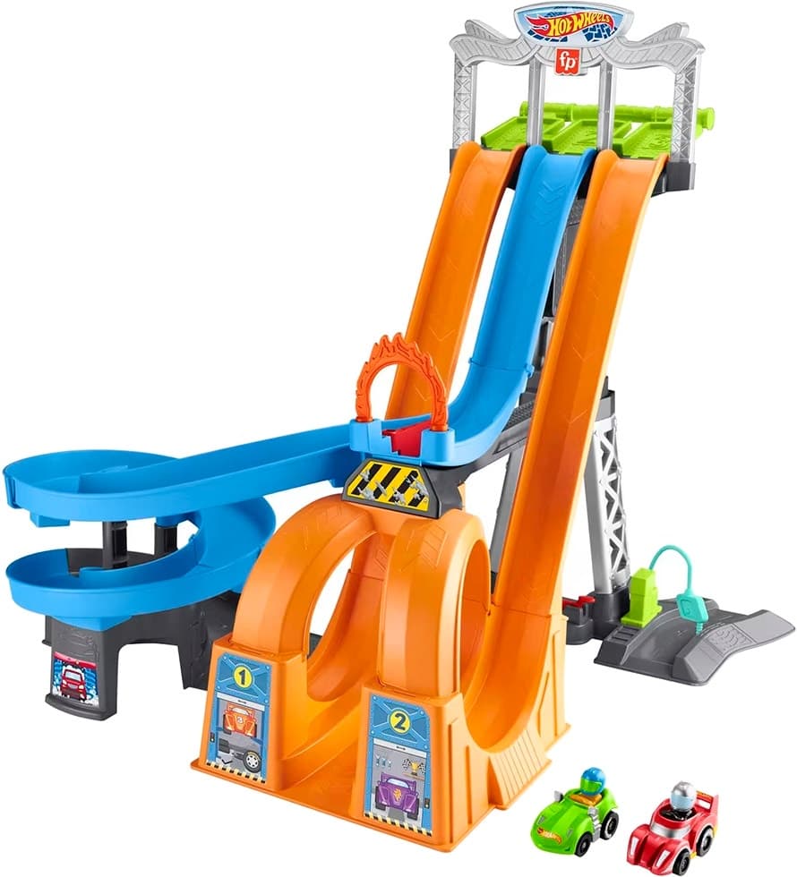 Torre de Pistas Hot Wheels Racing Loops Little People Hfg46 - Mattel