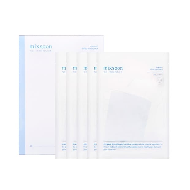 Kit Máscaras Faciais Mixsoon Bifida Mask Pack 25G 5 Unidades