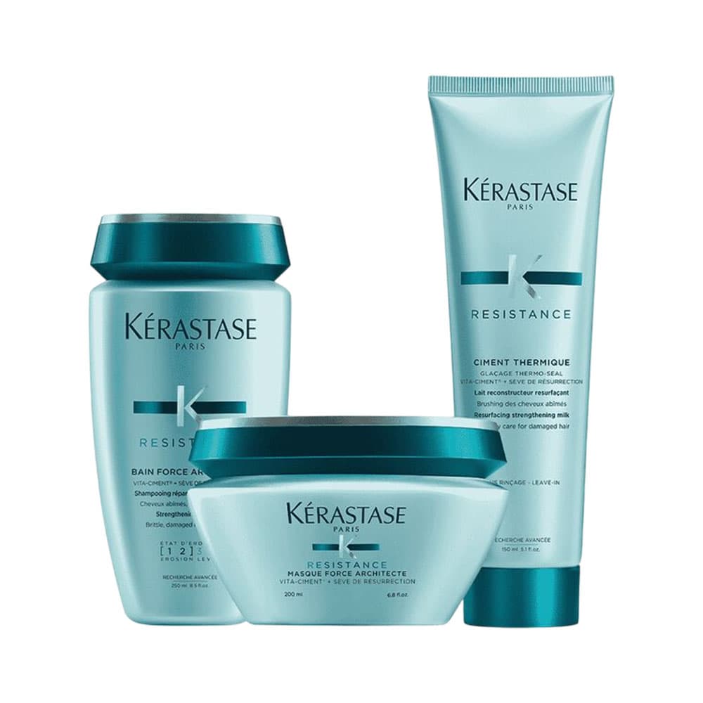 Tratamento Capilar Kerastase Resistance Force Coffret 3 Peças