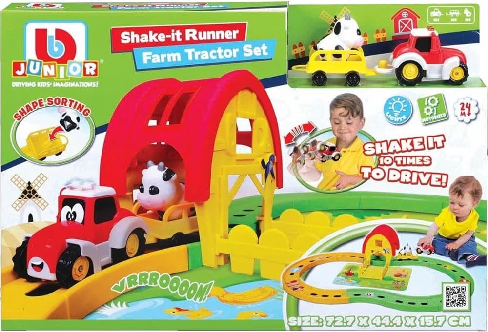 Brinquedo Bbjunior Shake-It Runner Farm Tractor Set 16-88619
