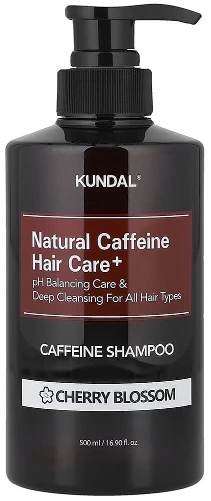 Shampoo Kundal Natural Caffeine Hair Care+ Cherry Blossom - 500mL