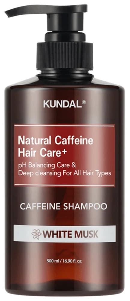Shampoo Kundal Natural Caffeine Hair Care+ | White Musk - 500mL