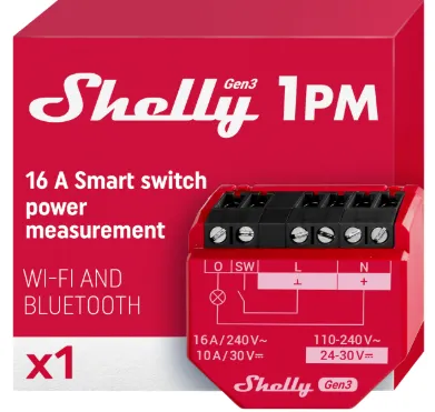 Interruptor Inteligente Shelly 1PM Gen3