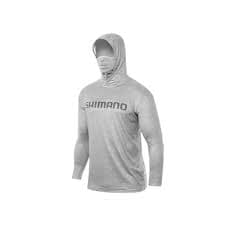 Camiseta com Capuz Shimano Manga Longa S Cinza