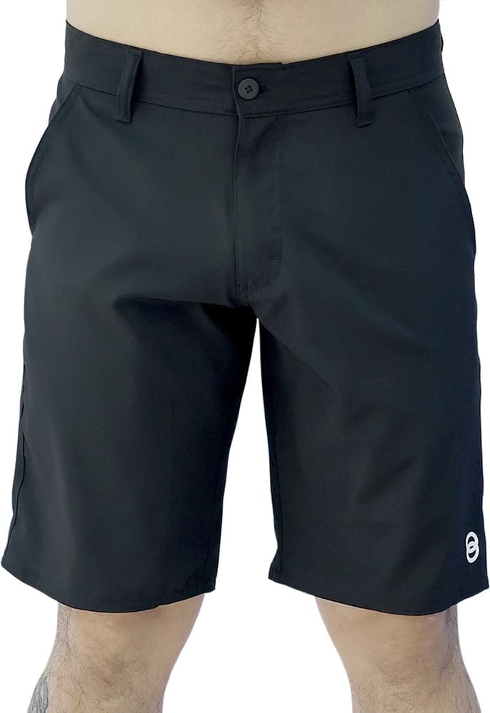 Short de Golfe Joog Poliéster Preto Masculino