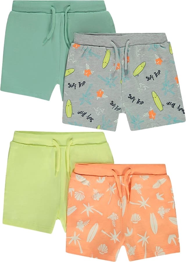 Shorts para Bebê Orchestra HGAO9Q-Ecr - Masculino (4 Peças)